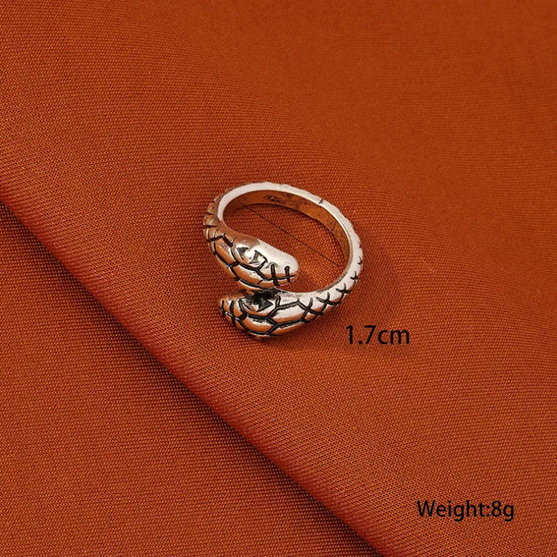 Simple Style Snake Alloy Plating Unisex Rings