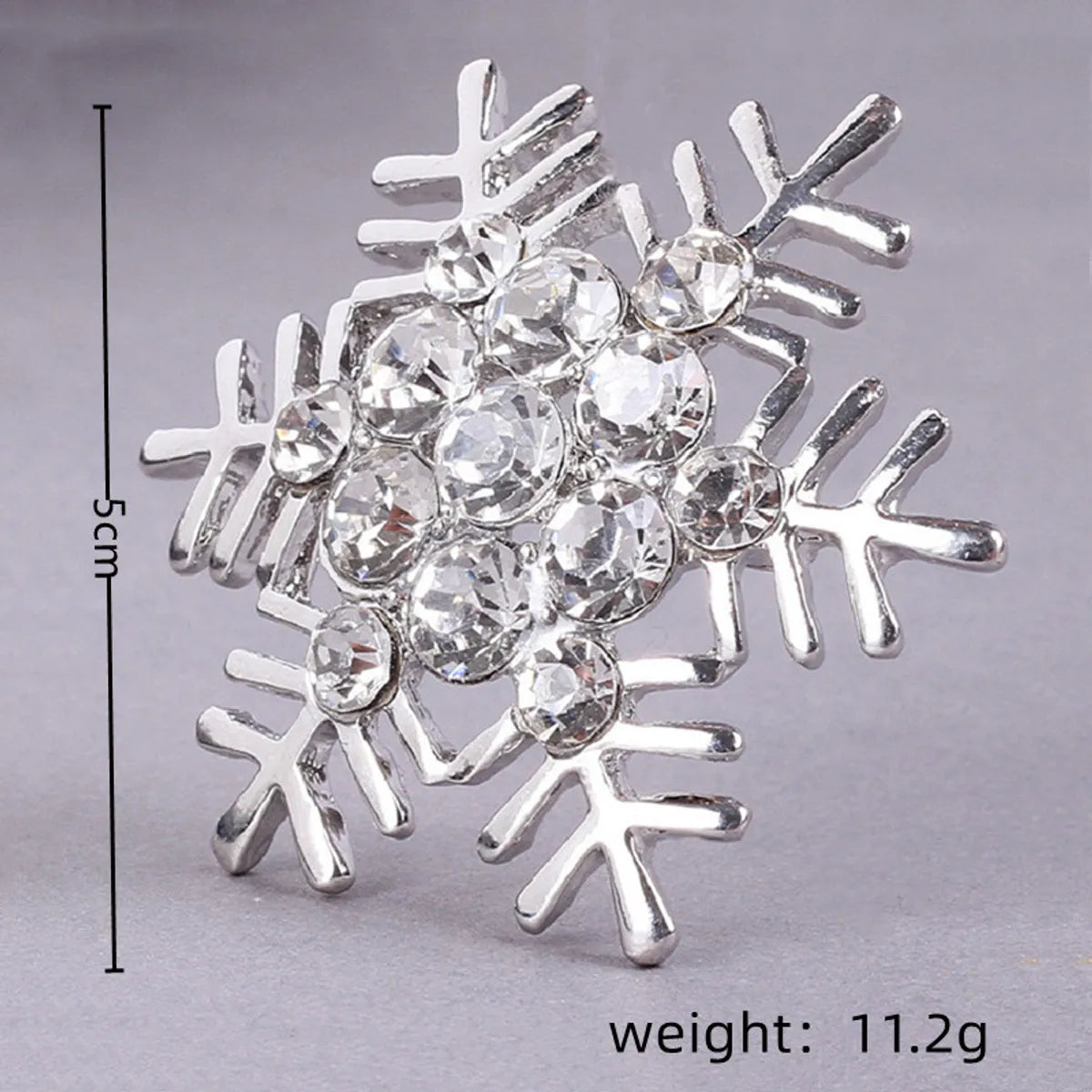 Simple Style Snowflake Alloy Rhinestone Inlay Rhinestones Women'S Brooches