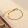 Simple Style Solid Color 304 Stainless Steel Bracelets In Bulk
