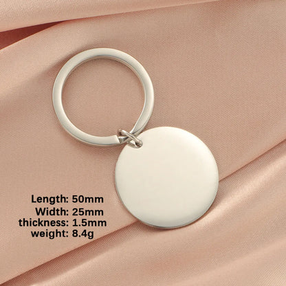 Simple Style Solid Color 304 Stainless Steel Plating None Women'S Bag Pendant Keychain