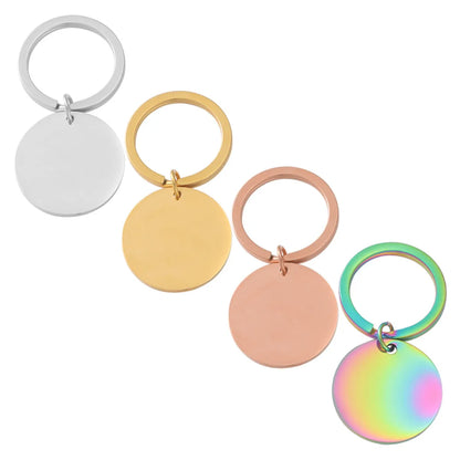 Simple Style Solid Color 304 Stainless Steel Plating None Women'S Bag Pendant Keychain