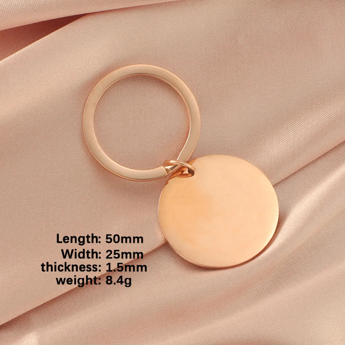 Simple Style Solid Color 304 Stainless Steel Plating None Women'S Bag Pendant Keychain