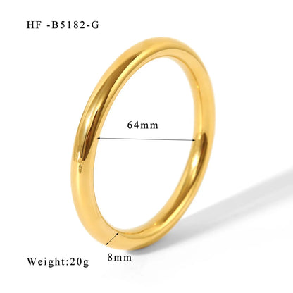 Simple Style Solid Color 304 Stainless Steel Wholesale Bangle