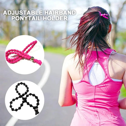 Simple Style Solid Color Abs Hair Tie