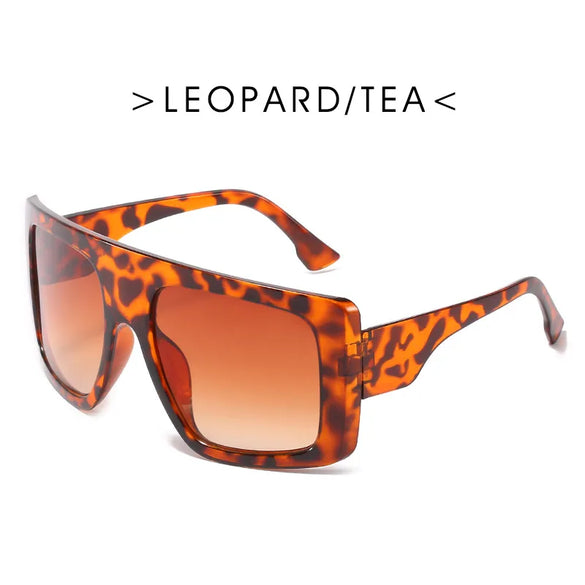 Simple Style Solid Color Ac Square Full Frame Women'S Sunglasses