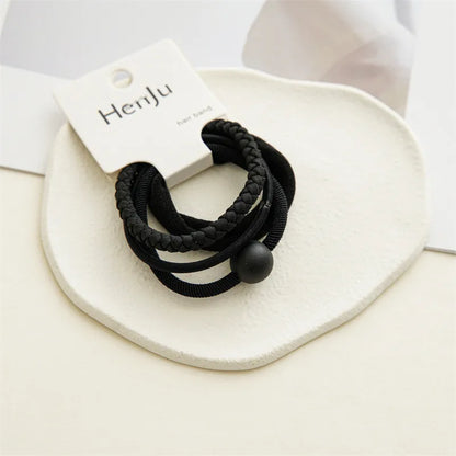 Simple Style Solid Color Acrylic Hair Tie 1 Set