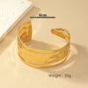 Simple Style Solid Color Alloy Ferroalloy Irregular Plating 14k Gold Plated Women'S Bangle