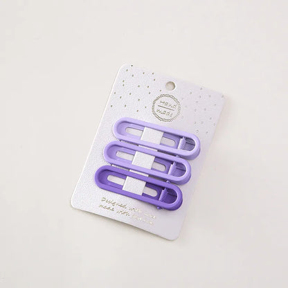 Simple Style Solid Color Alloy Hollow Out Hair Clip 1 Set