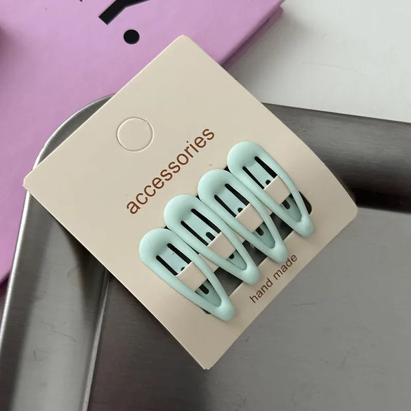 Simple Style Solid Color Alloy Hollow Out Hair Clip