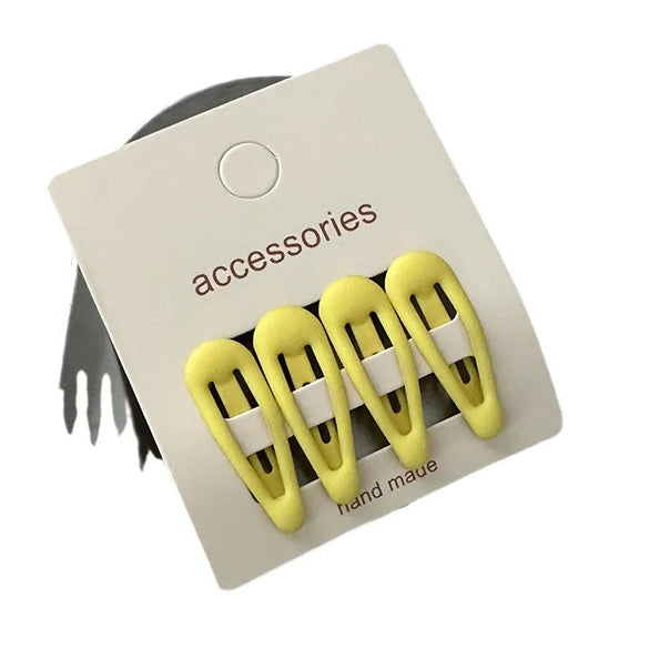 Simple Style Solid Color Alloy Hollow Out Hair Clip