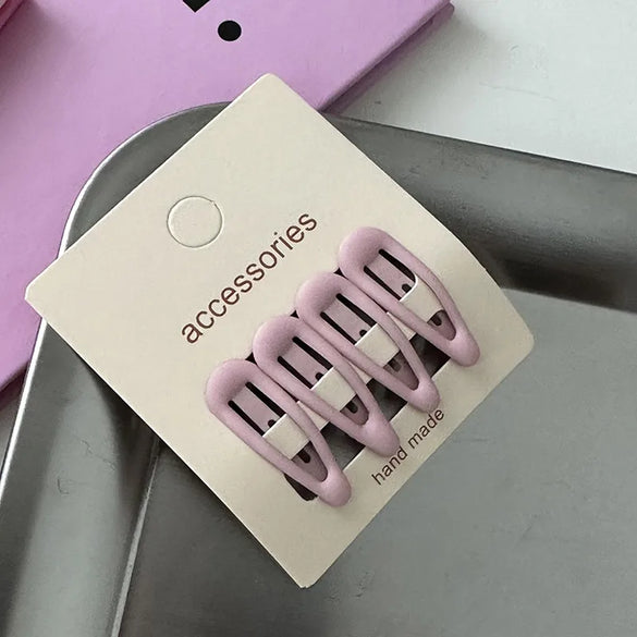 Simple Style Solid Color Alloy Hollow Out Hair Clip