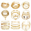 Simple Style Solid Color Alloy Plating Gold Plated Unisex Bracelets