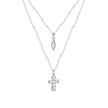 Simple Style Solid Color Alloy Plating Inlay Zircon Silver Plated Women's Layered Necklaces