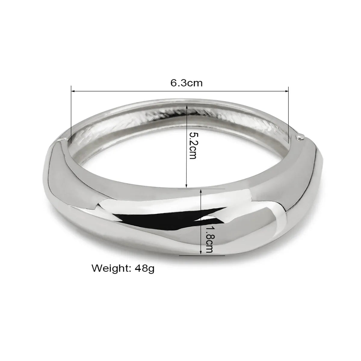 Simple Style Solid Color Alloy Plating Women's Bangle