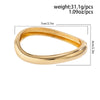Simple Style Solid Color Alloy Wholesale Bangle