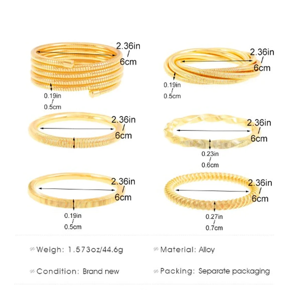 Simple Style Solid Color Alloy Wholesale Bangle