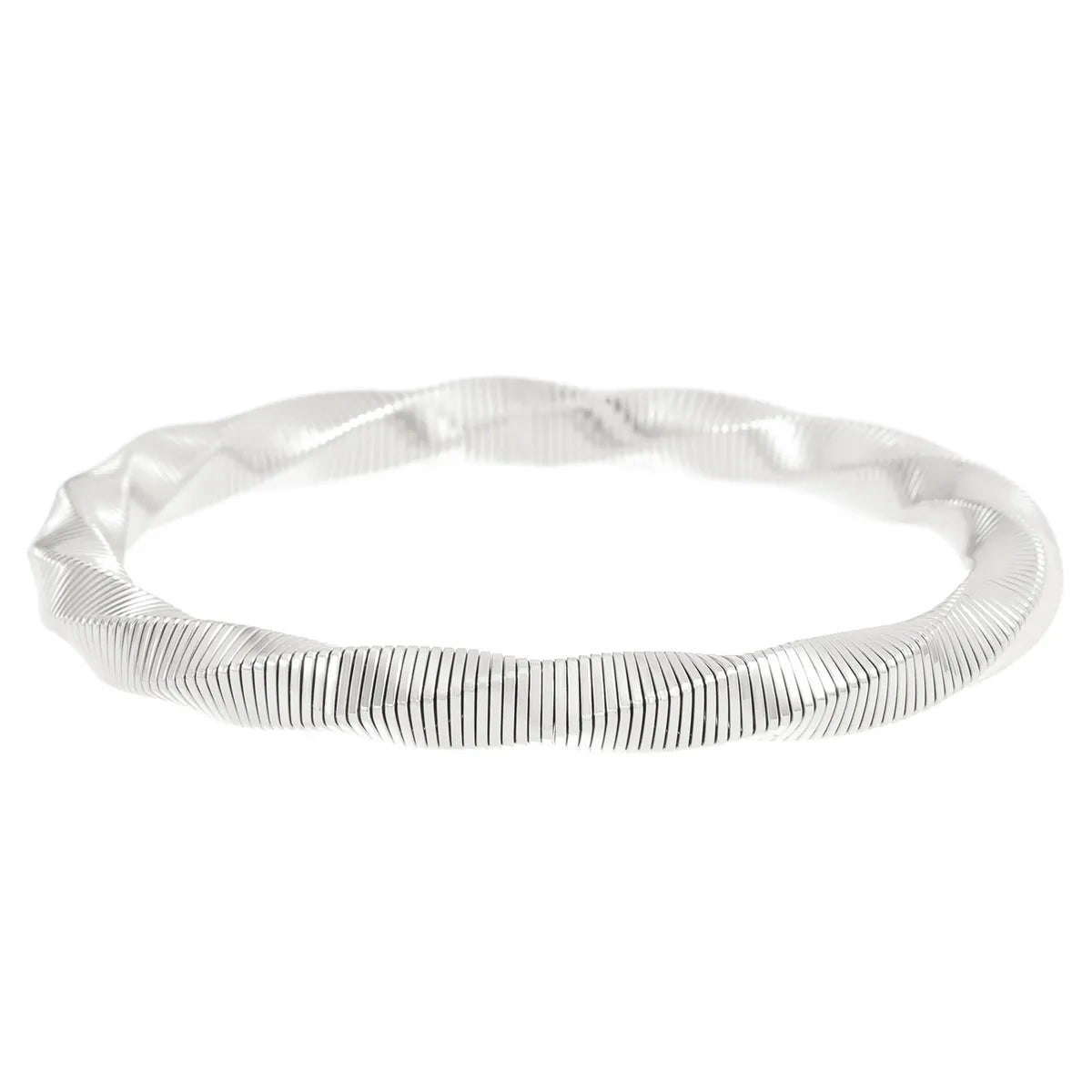 Simple Style Solid Color Alloy Wholesale Bangle