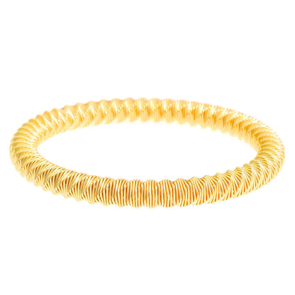 Simple Style Solid Color Alloy Wholesale Bangle