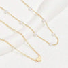 Simple Style Solid Color Alloy Wholesale Layered Necklaces