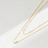 Simple Style Solid Color Alloy Wholesale Layered Necklaces
