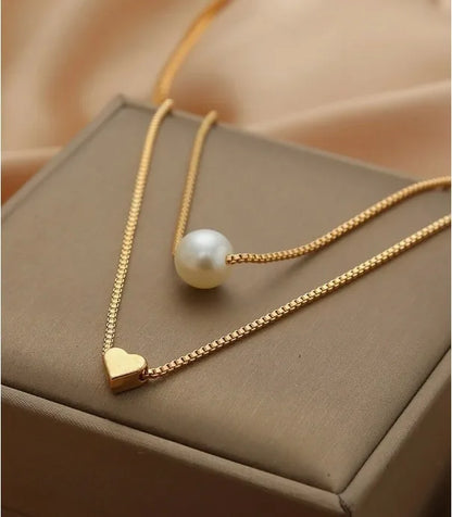 Simple Style Solid Color Alloy Wholesale Layered Necklaces