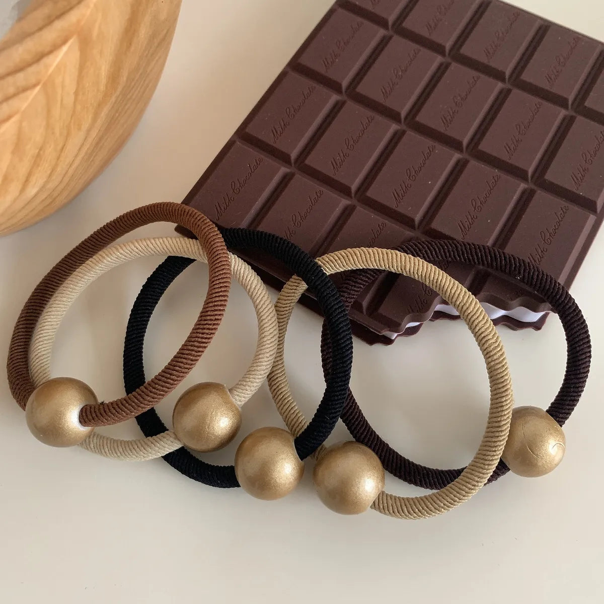 Simple Style Solid Color Arylic Hair Tie