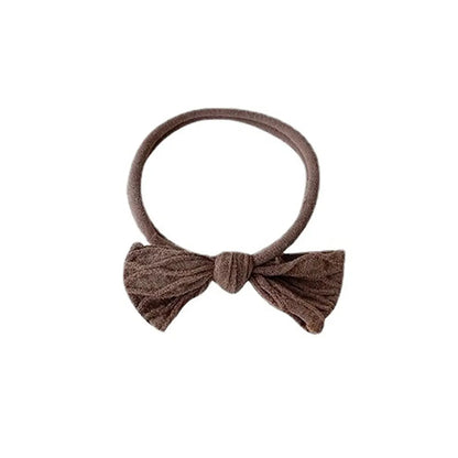 Simple Style Solid Color Bow Knot Cloth Bowknot Hair Tie