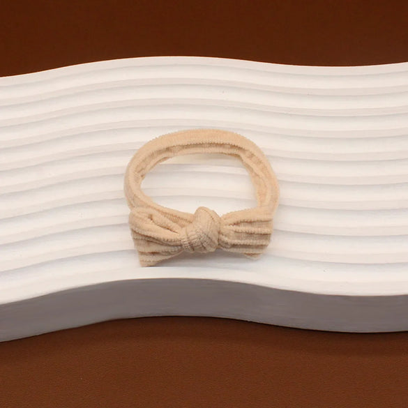 Simple Style Solid Color Bow Knot Cloth Bowknot Hair Tie