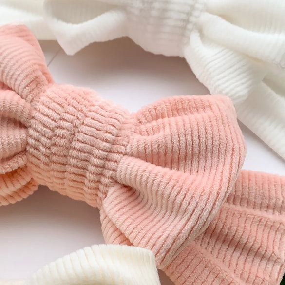 Simple Style Solid Color Bow Knot Cloth Hair Band