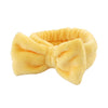 Simple Style Solid Color Bow Knot Cloth Plush Hair Band Wrist