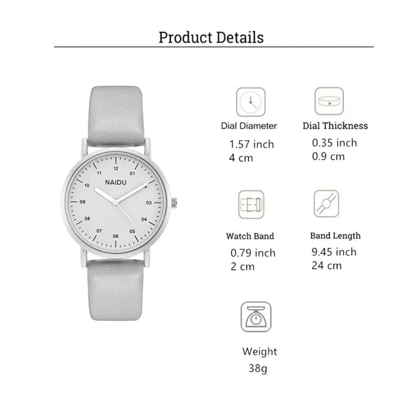 Simple Style Solid Color Buckle Quartz Women'S Watches
