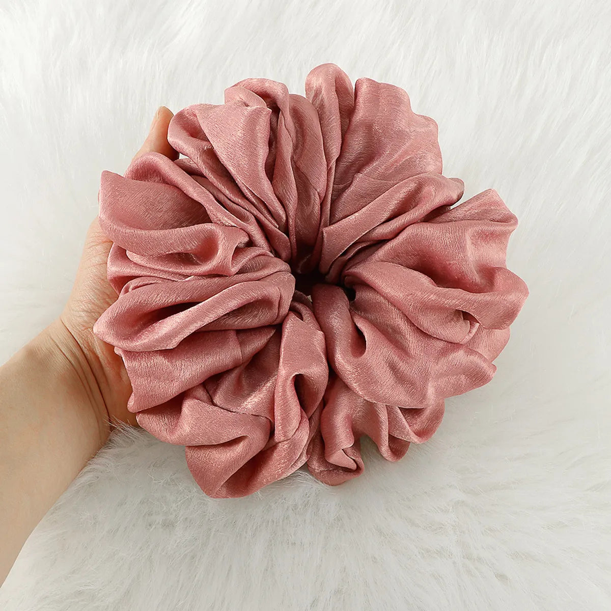 Simple Style Solid Color Chiffon Hair Tie