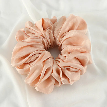 Simple Style Solid Color Chiffon Hair Tie