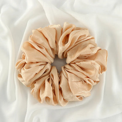 Simple Style Solid Color Chiffon Hair Tie