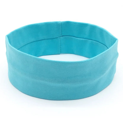 Women'S Simple Style Solid Color Cloth Braid Hair Band