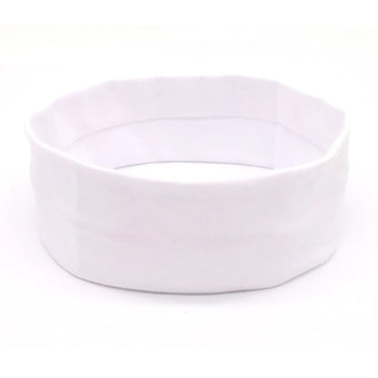 Women'S Simple Style Solid Color Cloth Braid Hair Band