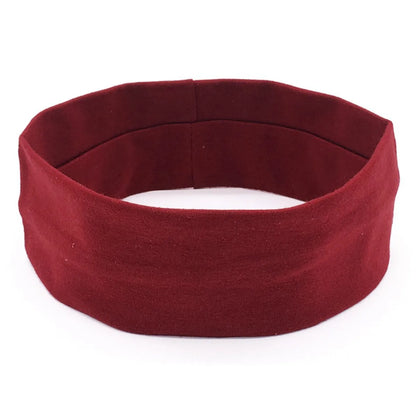 Women'S Simple Style Solid Color Cloth Braid Hair Band