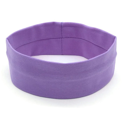 Women'S Simple Style Solid Color Cloth Braid Hair Band