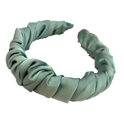 Simple Style Solid Color Cloth Gauze Hair Band 1 Piece