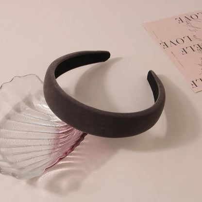 Simple Style Solid Color Cloth Hair Band 1 Piece