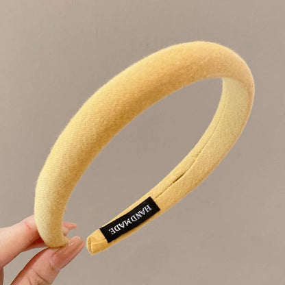 Simple Style Solid Color Cloth Hair Band