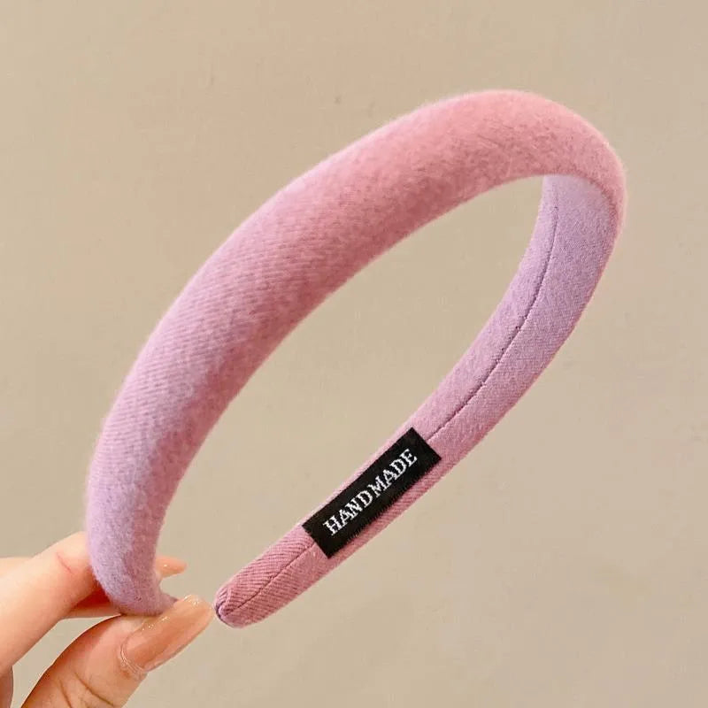 Simple Style Solid Color Cloth Hair Band