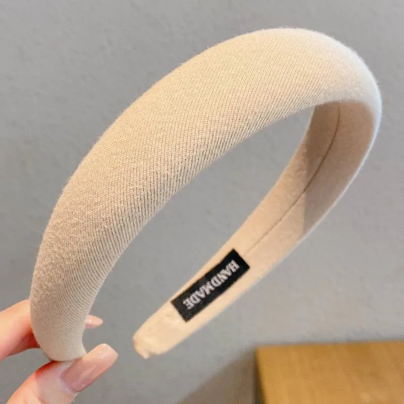 Simple Style Solid Color Cloth Hair Band