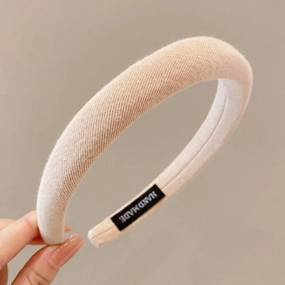 Simple Style Solid Color Cloth Hair Band