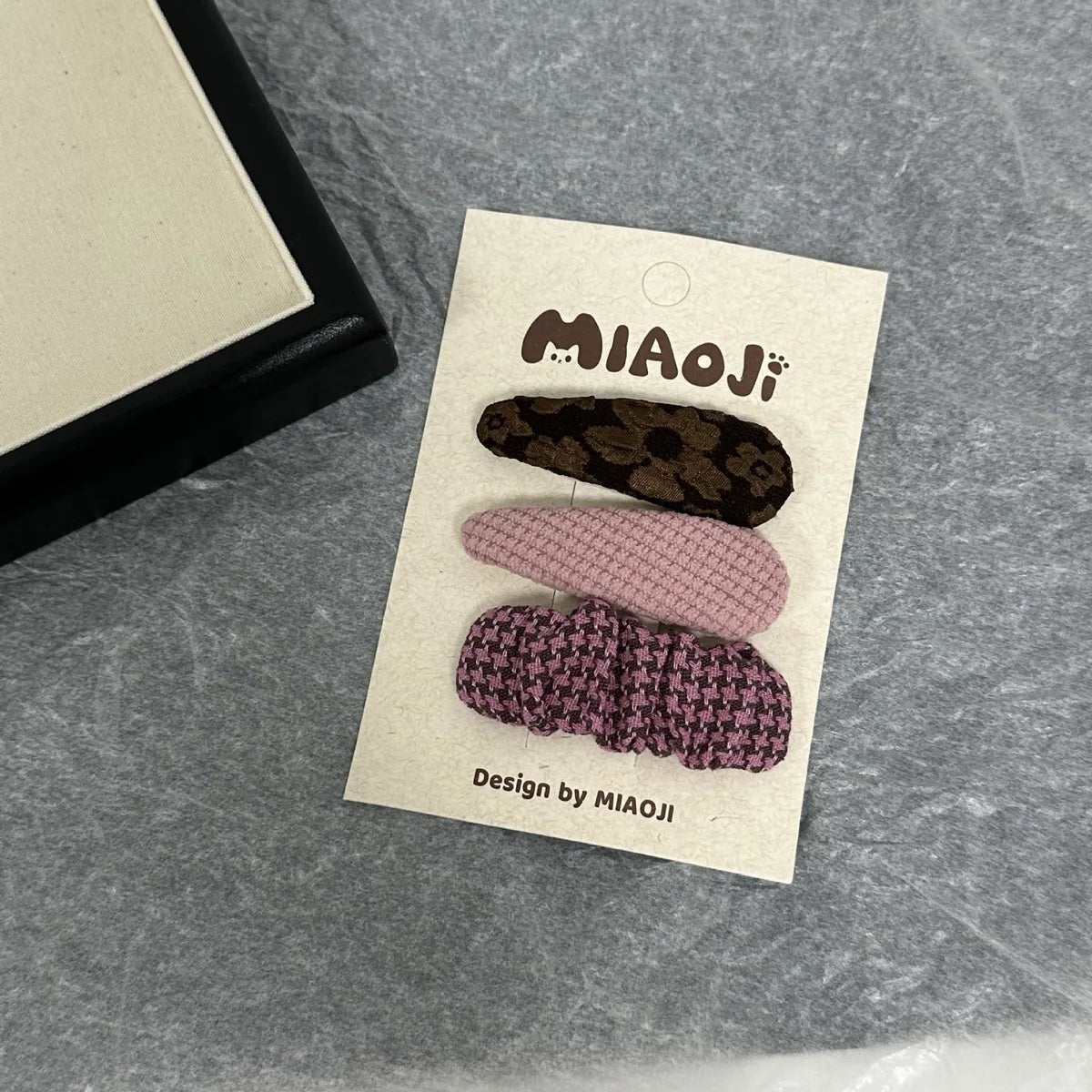 Simple Style Solid Color Cloth Hair Clip