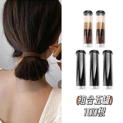 Simple Style Solid Color Cloth Hair Tie 1 Set