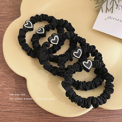 Simple Style Solid Color Cloth Hair Tie 1 Set