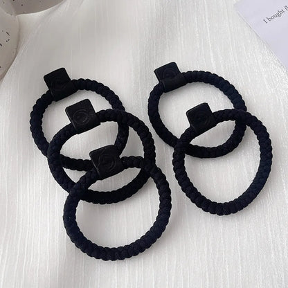 Simple Style Solid Color Cloth Hair Tie 1 Set