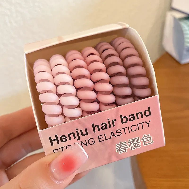 Simple Style Solid Color Cloth Hair Tie 1 Set