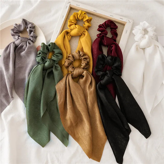 Simple Style Solid Color Cloth Hair Tie